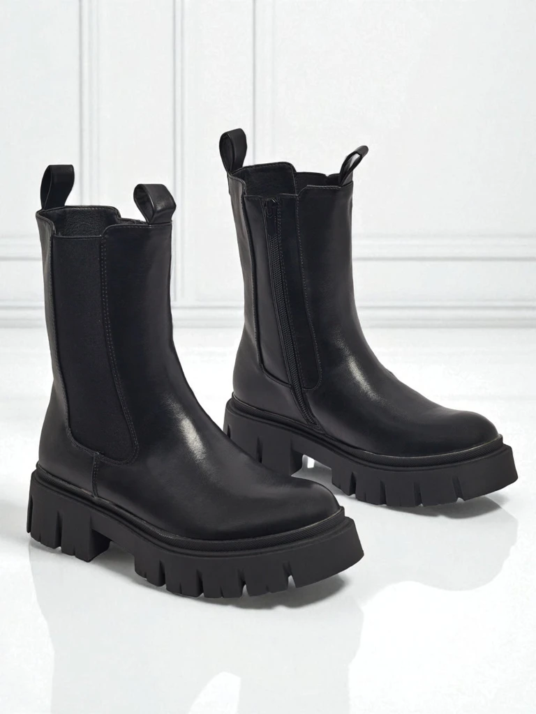 Високи дамски еко кожени боти Dorvella