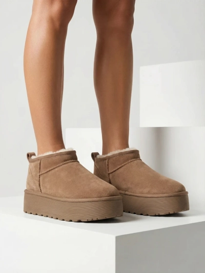 Royalfashion Дамски къси ботуши a'la snow boots Ozozi