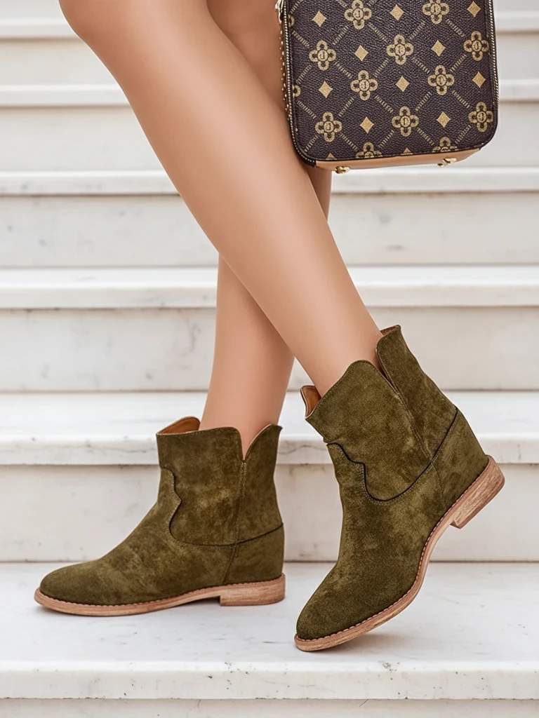 Royalfashion Черевички в стил каубой на покрита платформа Blueston