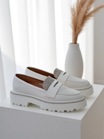 Royalfashion дамски мокасини с кристали Vinness