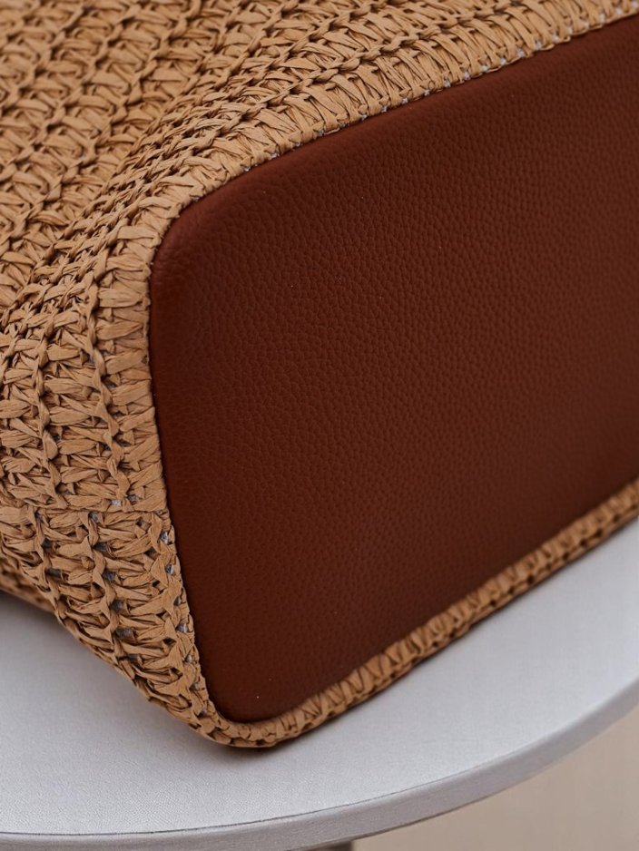 Royalfashion Голяма сламена дамска чанта Solea Bag