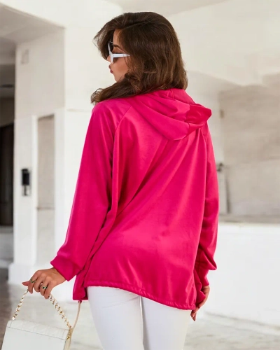 Royalfashion Дамски суитшърт с качулка без цип