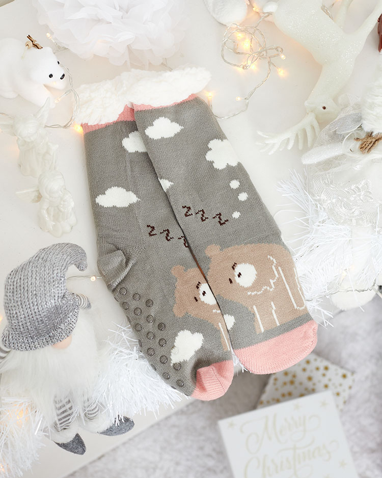 Royalfashion Дамски зимни чорапи с коледна шарка