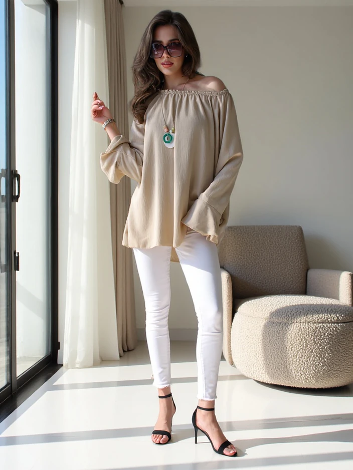 Royalfashion Дамска блуза без ръкави с volanчета