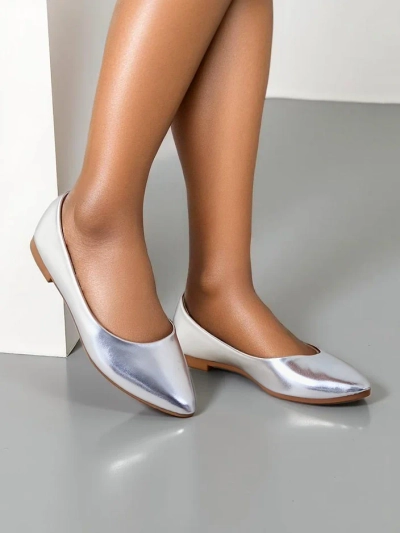 Royalfashion Дамски лачени балерини Aramiese