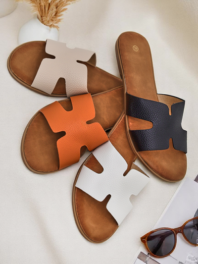 Royalfashion Дамски чехли с равна подметка Ежедневен стил