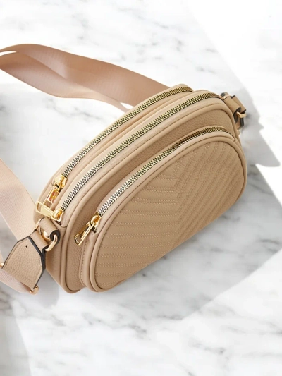 Royalfashion Малка Полукръгла Дамска Чанта, изработена от еко-кожа