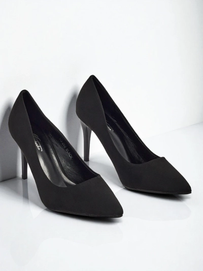 Дамски обувки на висок ток от еко велур Jasvoria