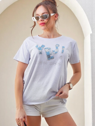 Royalfashion Женска памучна тениска Да!