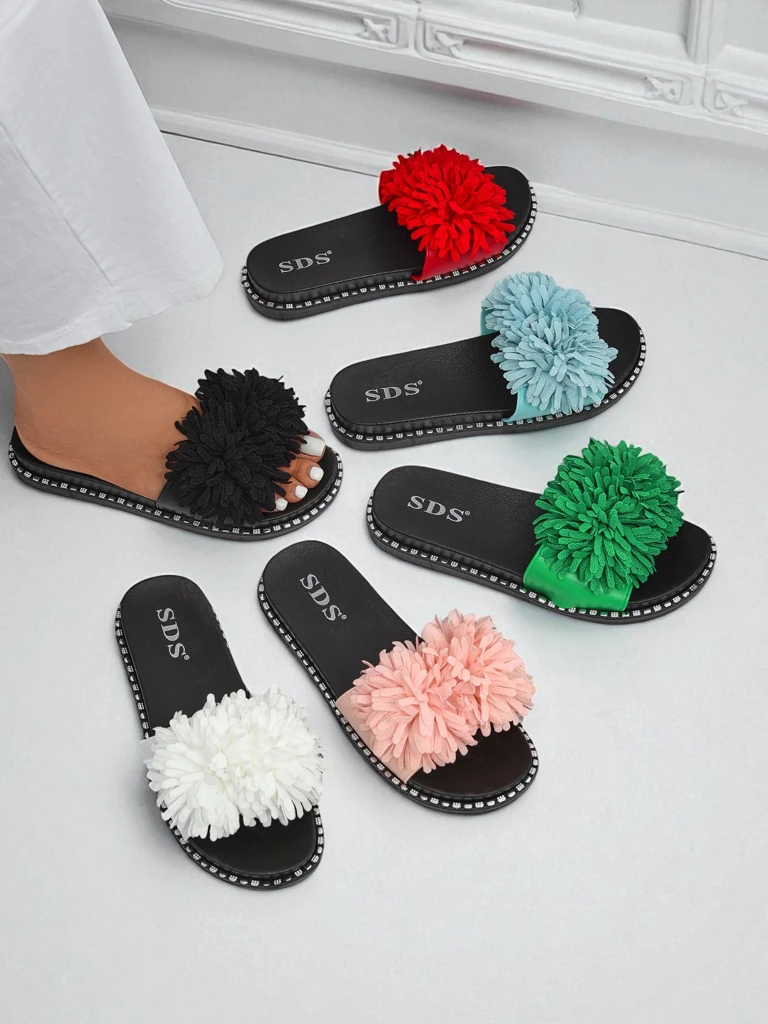 Royalfashion Дамски чехли на плоска подметка Flora Blide