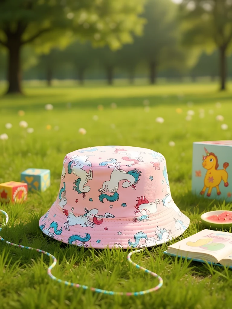 Royalfashion Детска шапка тип кофа Color Splash Bucket