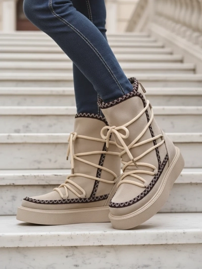 Royalfashion Жени ботуши с връзки за сняг Siozi