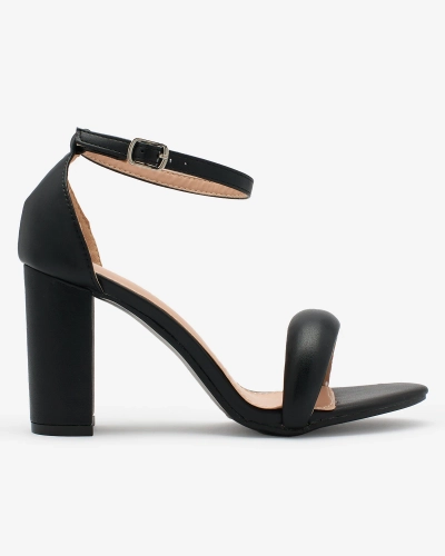 Royalfashion Black Дамски сандали Vefre с висок ток