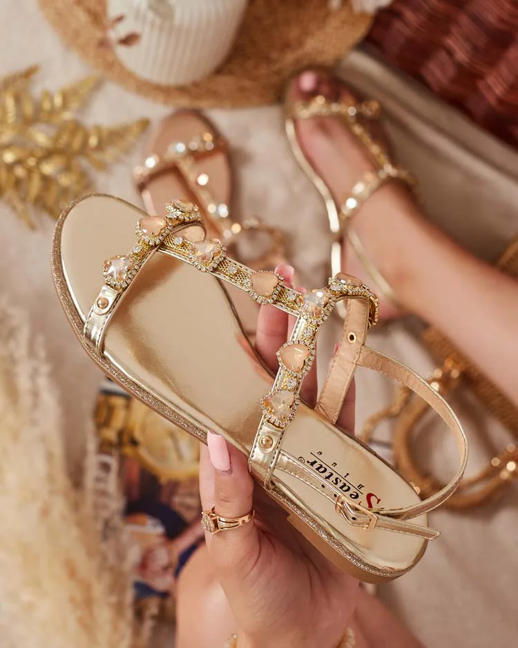 Royalfashion Дамски сандали Selina с цирконий