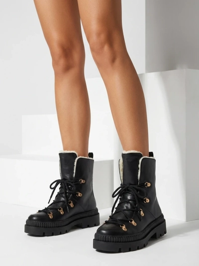 Дамски ботуши за сняг с връзки Royalfashion Lorii