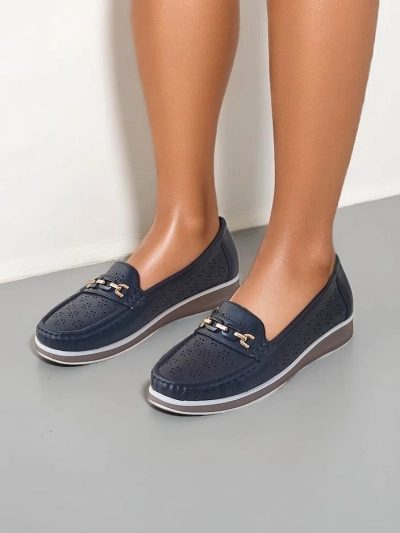 Royalfashion Дамски перфориран мокасини Cerro