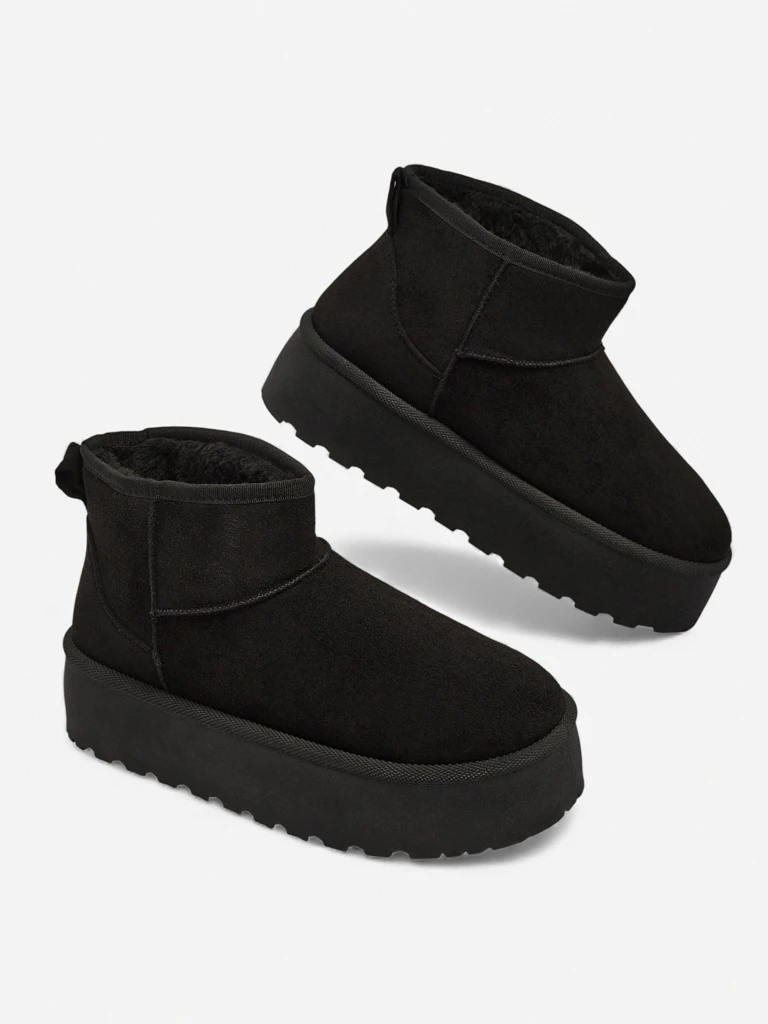 Дамски боти Luna Черни Кожени Елегантни за Есента