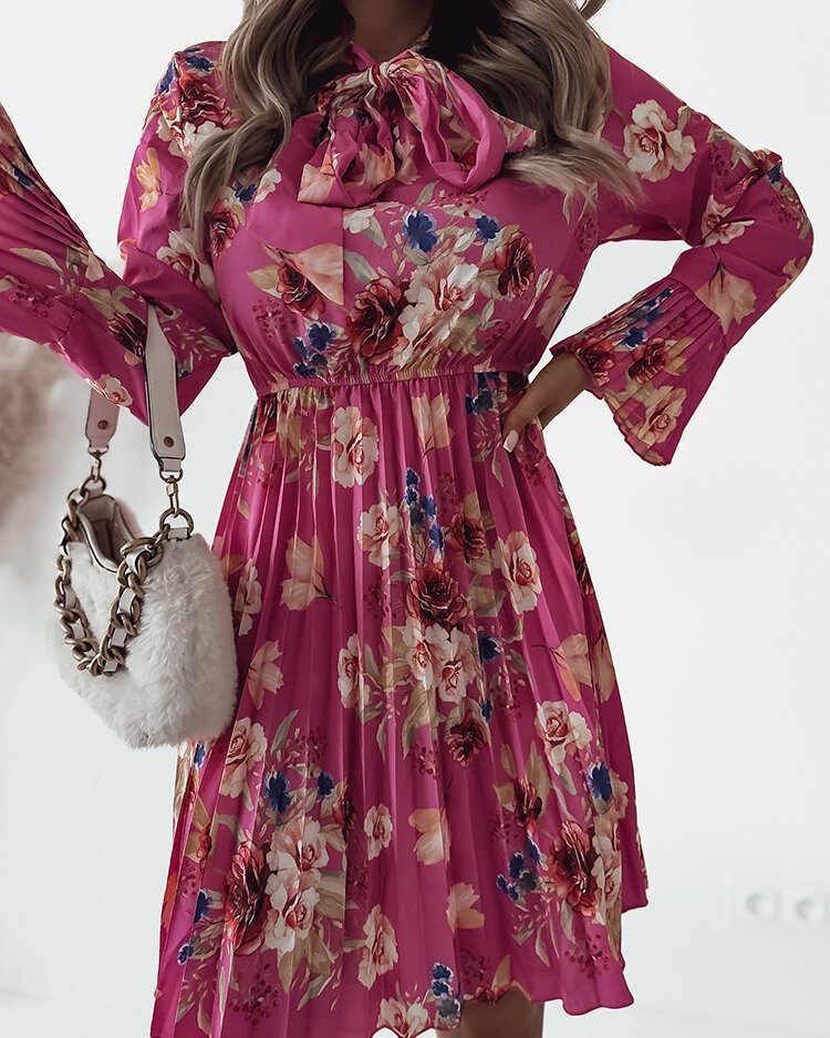 Royalfashion Дамска флорална мини рокля