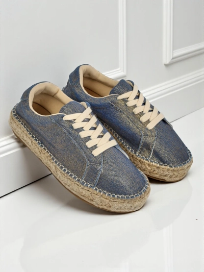 Aurelia Denim Espadrillos – дамски маратонки с плосък ток и плат