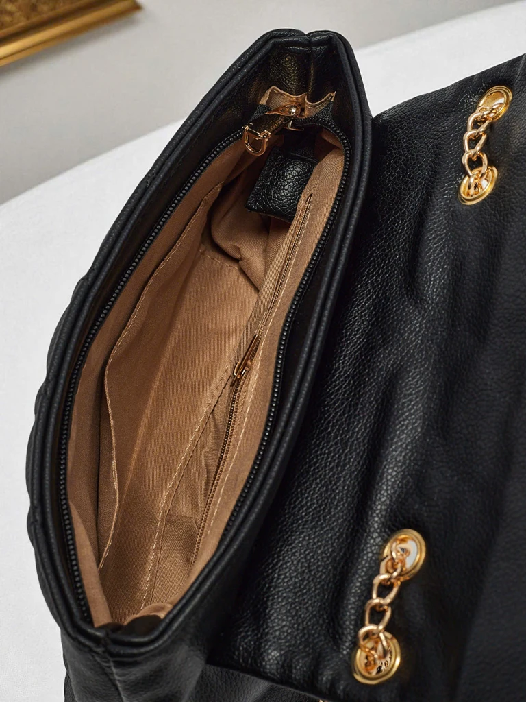 Малка капитонирана чанта от мека еко кожа Frost Ember