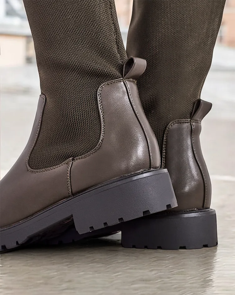 Дамски ботуши без връзки от Royalfashion Bifonus