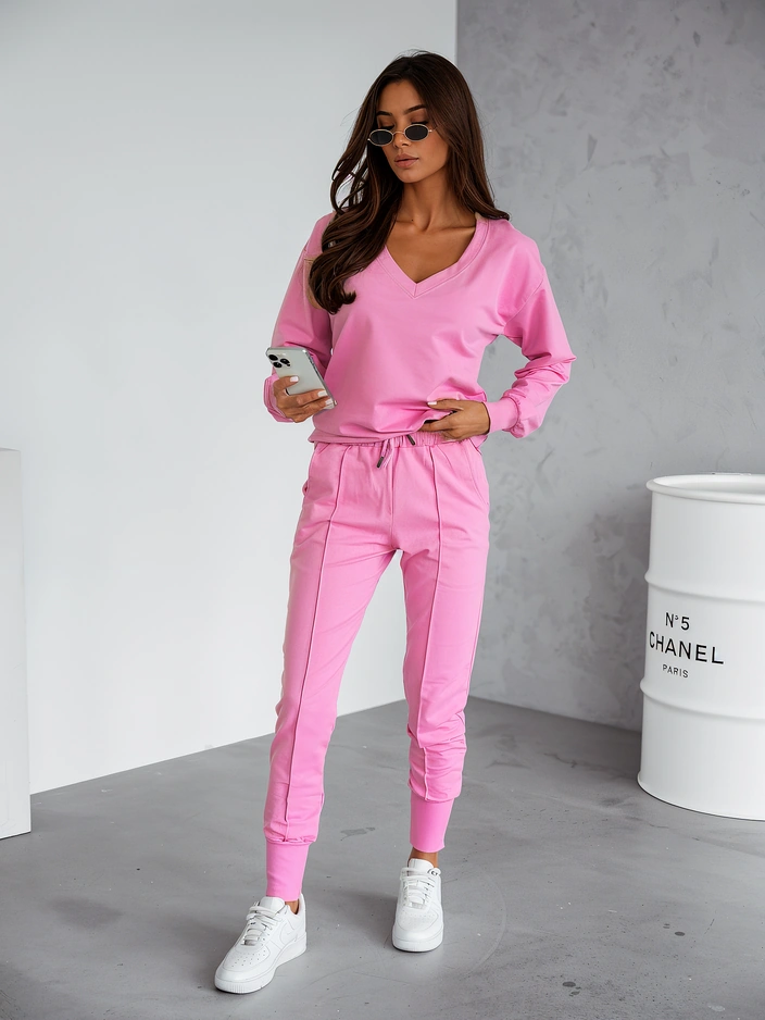 Royalfashion Дамски памучен Casual комплект