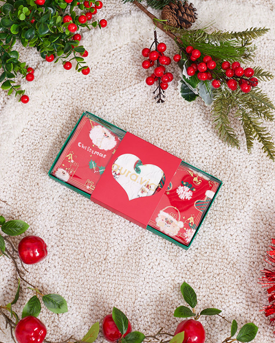 Royalfashion Коледни чорапи в кутия 3/пак