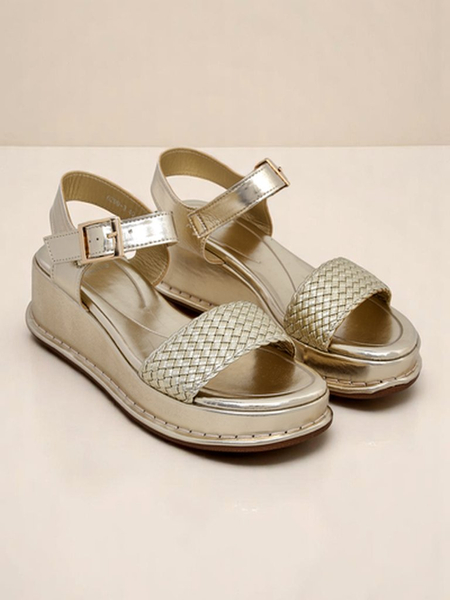 Royalfashion Дамски сандали на платформа с плитка Fiolle