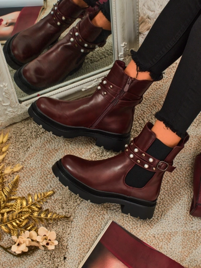 Високи дамски еко кожени боти Pearl Mist