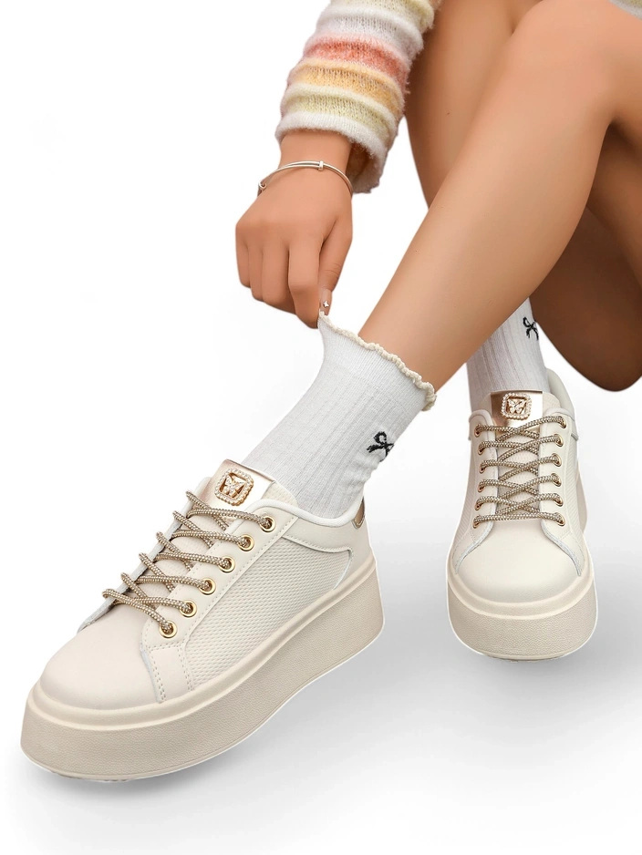 Спортни маратонки Royalfashion за жени с декоративни връзки Eone