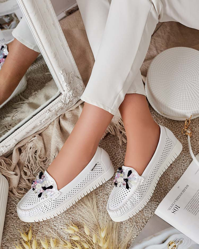 Royalfashion Дамски ажурни мокасини с мъниста Nasfali