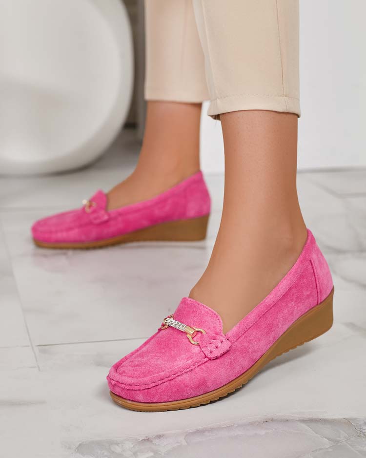 Royalfashion Дамски мокасини Eko от велур Ewo