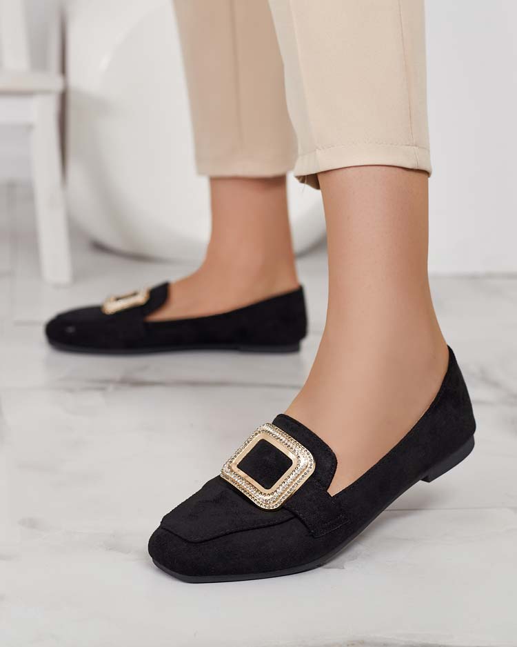 Royalfashion Дамски мокасини с катарама Serbento