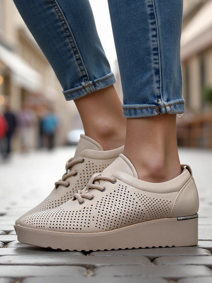 Royalfashion Женски перфорирани мокасини Gofielle