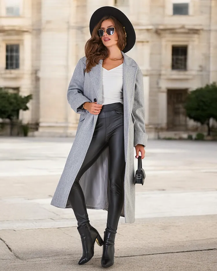 Royalfashion Дълго дамско палто