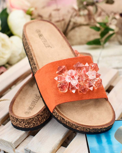 Royalfashion Дамски джапанки Villo с камъни