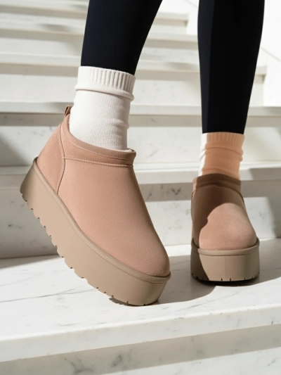 Royalfashion Дамски къси ботуши a'la snow boots Ozozi