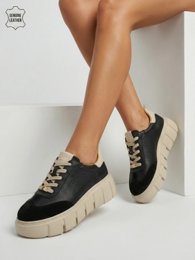 Спортни дамски маратонки от естествена кожа Taures