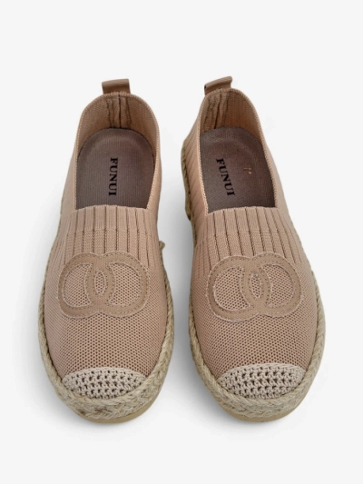 Дамски еспадрили Callisto светлокафяв равен ток екологична кожа