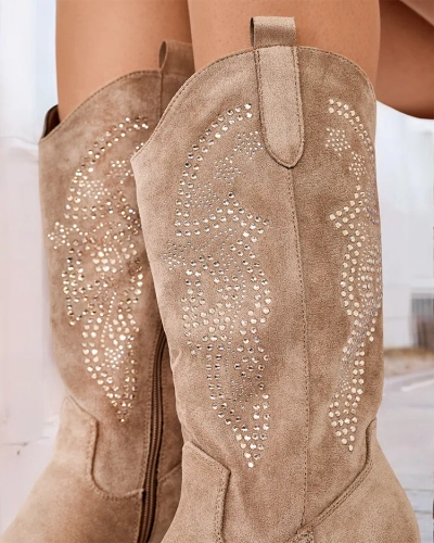 Royalfashion Дамски каубойски ботуши Kellib с ток