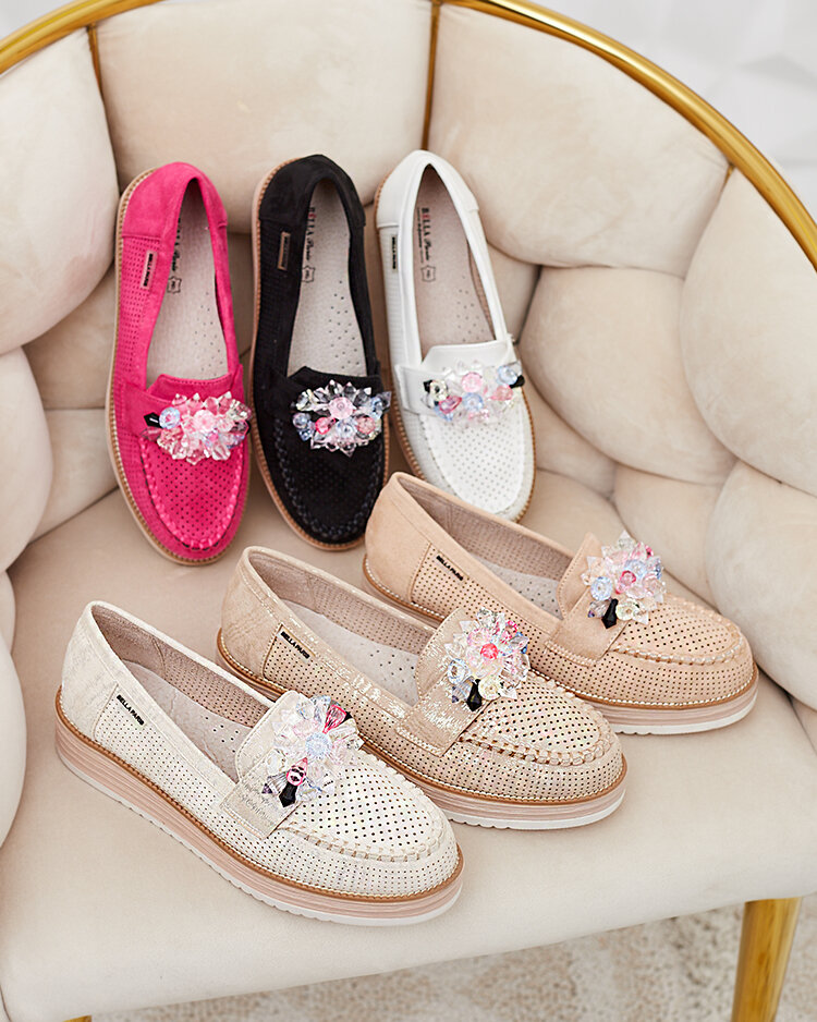 Royalfashion Мокасини с цветни камъни Restea