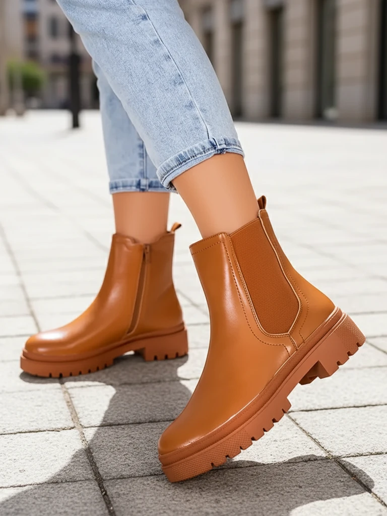 Royalfashion Дамски ботуши от еко кожа Dovivas