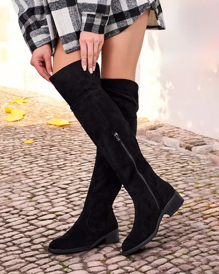 Royalfashion Дамски ботуши Elayna от еко велур