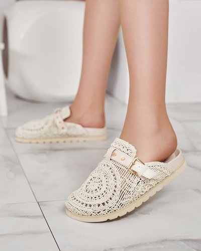 Royalfashion Дамски джапанки с бродерия Leronip