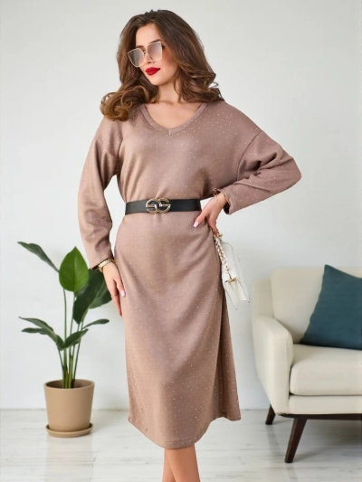 Royalfashion Дамска рокля-свитер