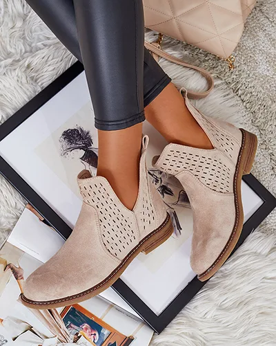 Royalfashion Дамски ботуши Ovilla от велур eko