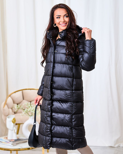 Royalfashion Черно дамско зимно яке