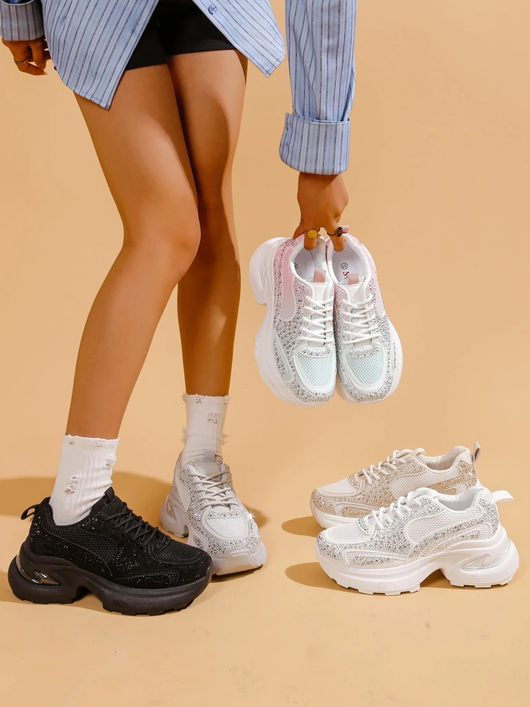 Royalfashion Женски спортни обувки с камънички Bloss