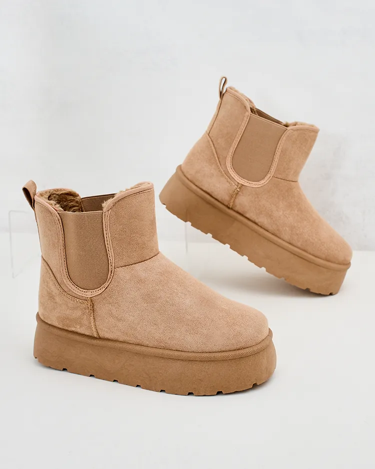 Royalfashion Дамски къси ботуши Nomas a'la snow boots