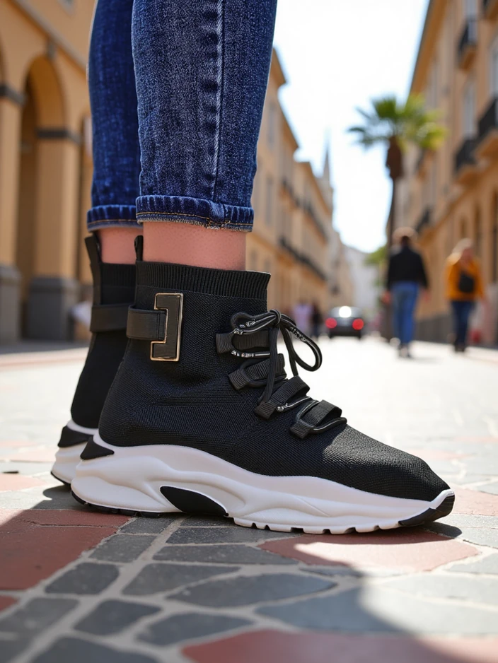 Royalfashion Женски високи спортни кецове Lorietea